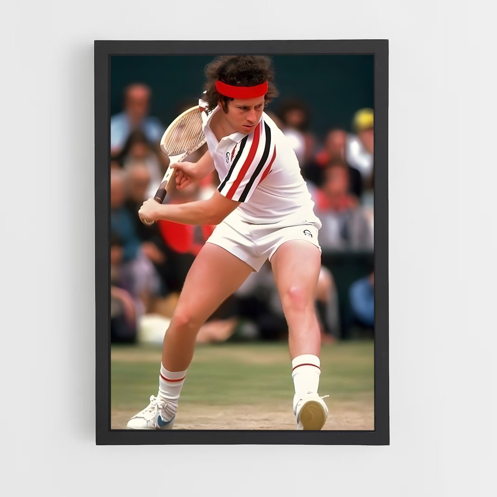 Poster John mcenroe joueuse – affiche Tennis (vue 2)